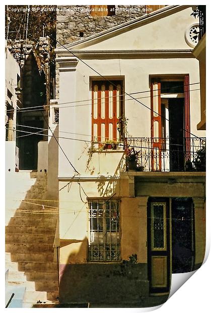 Greek House Print by Paul Williams