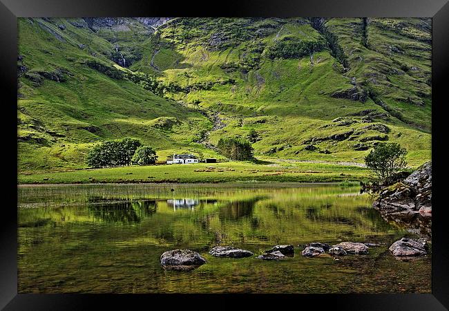 Loch Achtriochtan, Glencoe. Framed Print by John Cameron