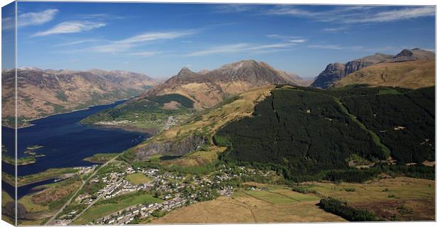 Pap of Glencoe and Loch Leven from Sgorr Bhan. Canvas Print by John Cameron