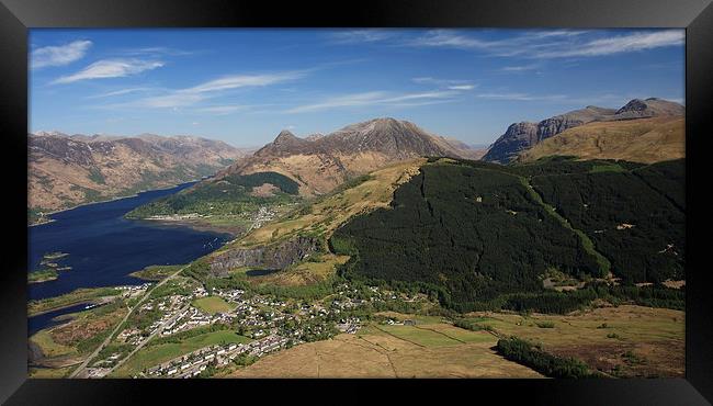 Pap of Glencoe and Loch Leven from Sgorr Bhan. Framed Print by John Cameron