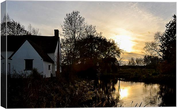 'Willy Lott's Historic Homestead' Canvas Print by Steven Dale