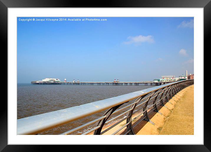 Along the Prom in Blackpool. Framed Mounted Print by Jacqui Kilcoyne