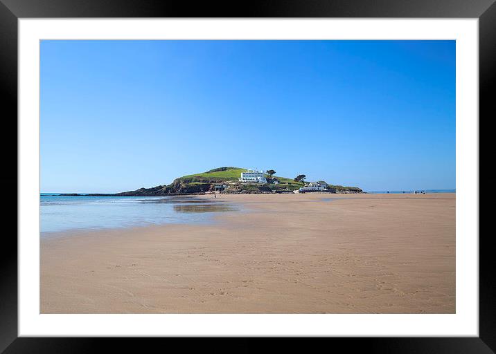 Burgh Island, Devon Framed Mounted Print by Andrew Roland