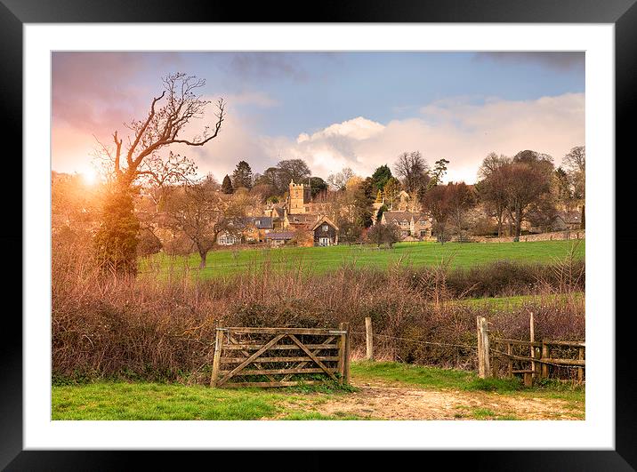 Bourton-on-the-Hill Framed Mounted Print by Andrew Roland