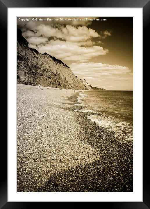 Beach at Sidmouth Framed Mounted Print by Graham Prentice