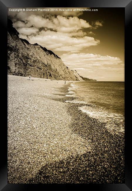 Beach at Sidmouth Framed Print by Graham Prentice