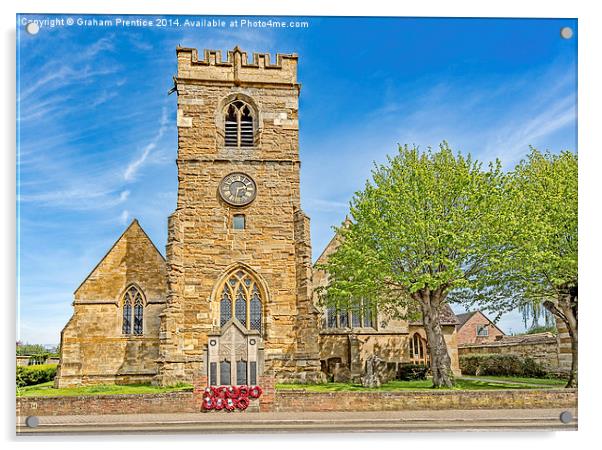 St Edmunds Church, Shipston-on-Stour Acrylic by Graham Prentice