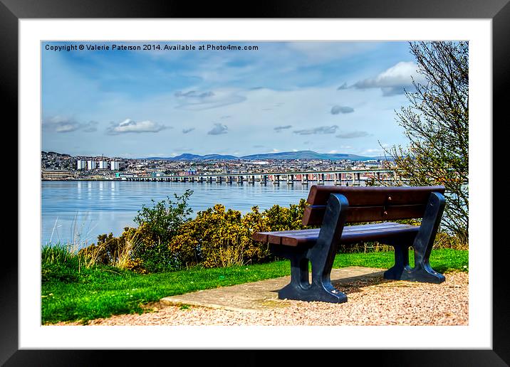 Dundee View Framed Mounted Print by Valerie Paterson