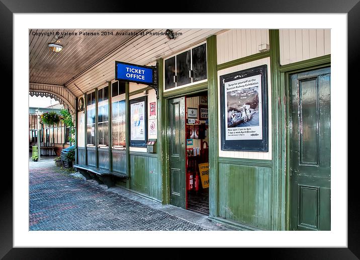BoNess Ticket Office Framed Mounted Print by Valerie Paterson