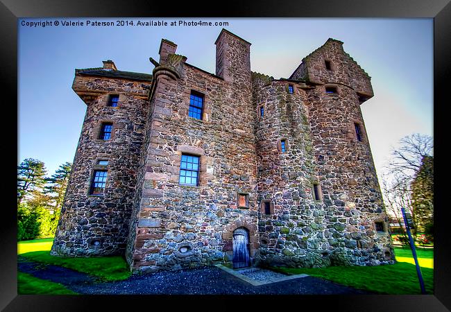 Claypotts Castle Framed Print by Valerie Paterson