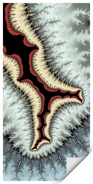 Abstract fractal art full of energy Print by Matthias Hauser