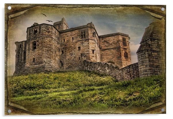 Warkworth Castle Acrylic by Eddie John