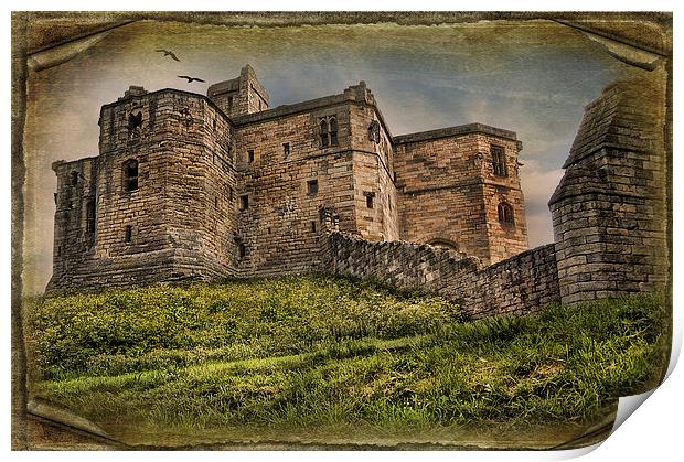 Warkworth Castle Print by Eddie John
