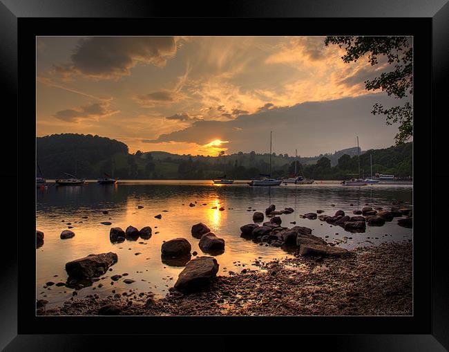 Ullswater at dusk Framed Print by CHRIS ANDERSON