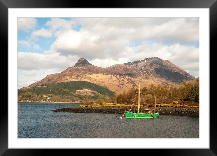 The Pap of Glencoe Framed Mounted Print by Jack Byers