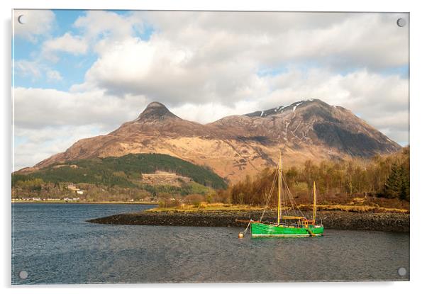 The Pap of Glencoe Acrylic by Jack Byers