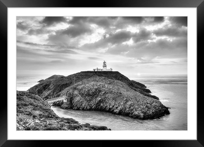 Strumble Head Lighthouse Framed Mounted Print by Katie Mitchell