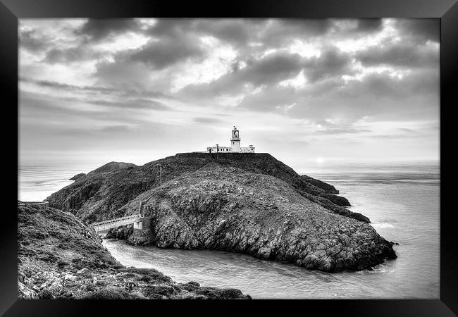 Strumble Head Lighthouse Framed Print by Katie Mitchell