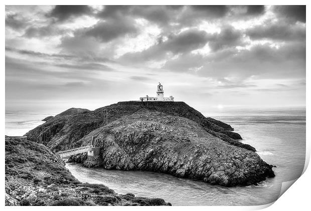 Strumble Head Lighthouse Print by Katie Mitchell