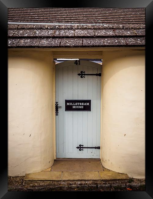 Millstream House Door Framed Print by Mark Llewellyn
