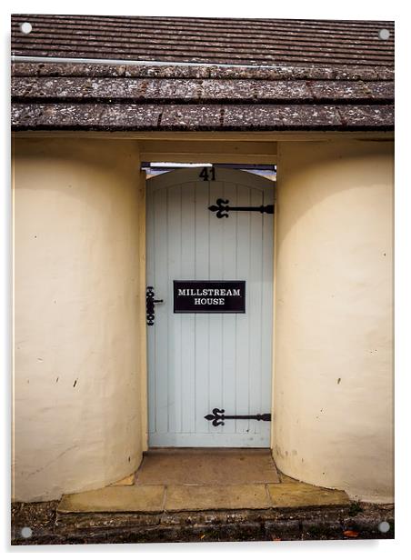 Millstream House Door Acrylic by Mark Llewellyn