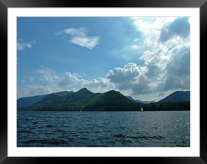 Catbells Framed Mounted Print by Stephen Brown