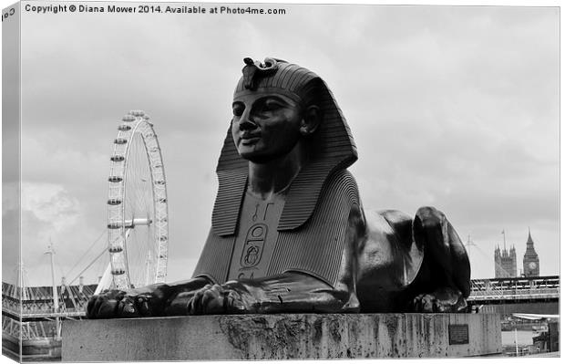 Sphinx London Canvas Print by Diana Mower