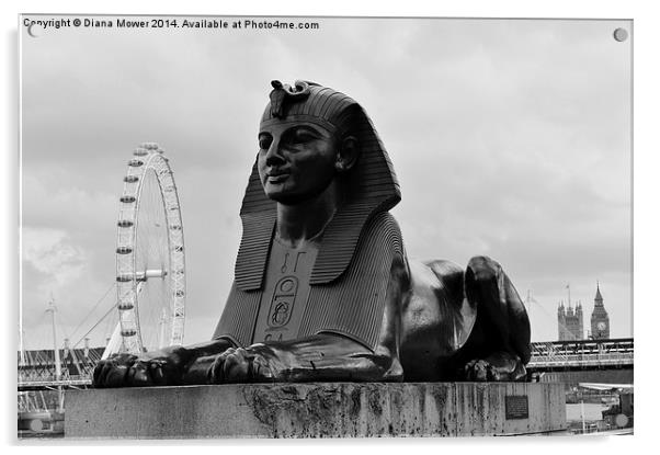 Sphinx London Acrylic by Diana Mower