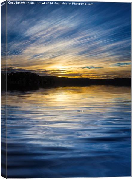 Pittwater sunset Canvas Print by Sheila Smart