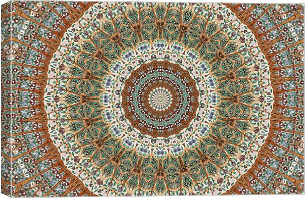 Painted ceiling rose 2 Canvas Print by Ruth Hallam