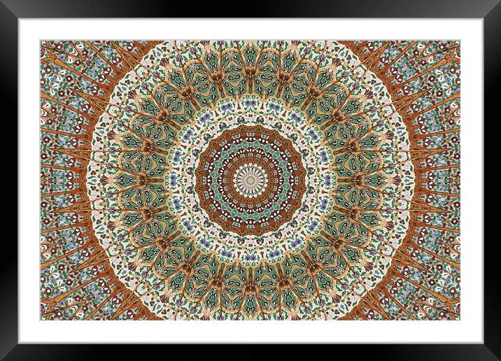Painted ceiling rose 2 Framed Mounted Print by Ruth Hallam