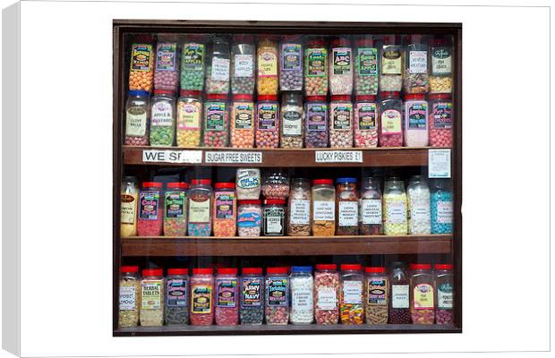 Traditional Sweet Shop Canvas Print by Andrew Roland