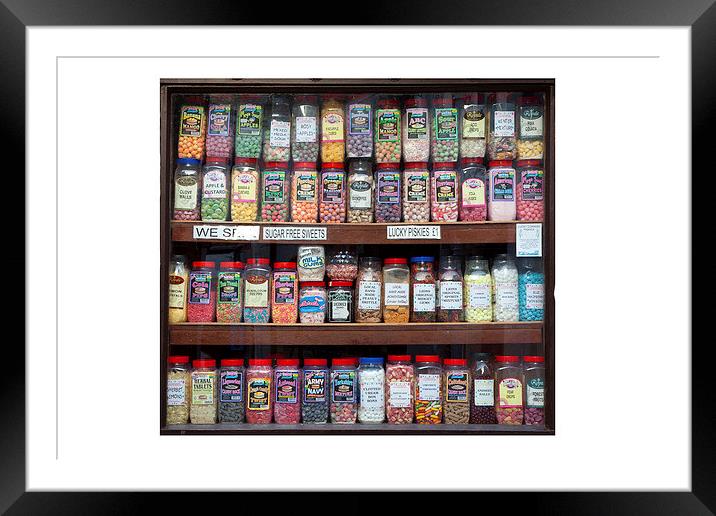 Traditional Sweet Shop Framed Mounted Print by Andrew Roland