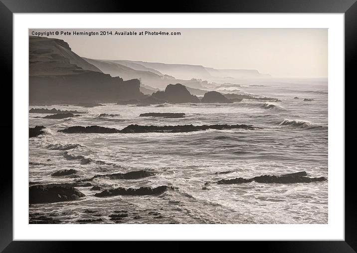 Hartland coast Framed Mounted Print by Pete Hemington