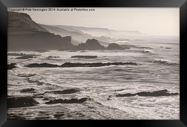 Hartland coast Framed Print by Pete Hemington