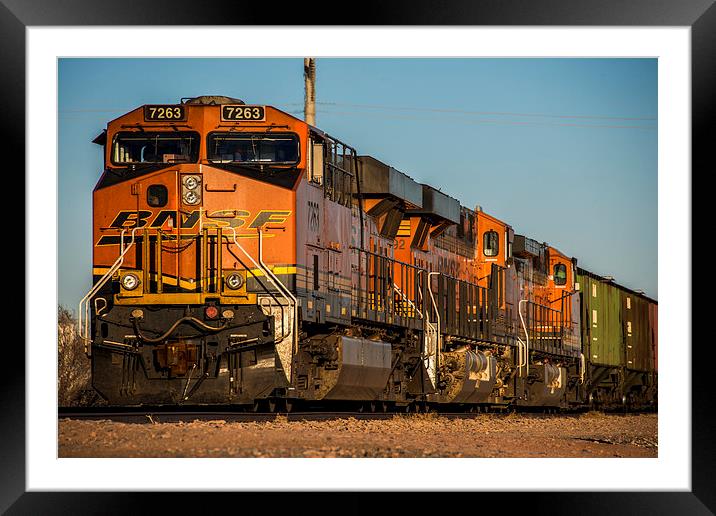 Texas Freight Framed Mounted Print by Rob Hawkins