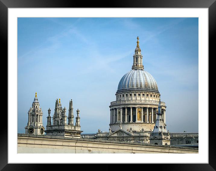 St Pauls Framed Mounted Print by Victor Burnside