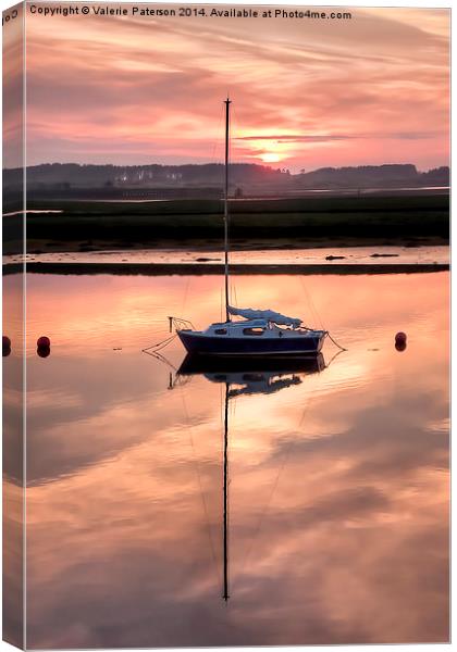Harbour Sunset Canvas Print by Valerie Paterson