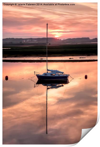 Harbour Sunset Print by Valerie Paterson