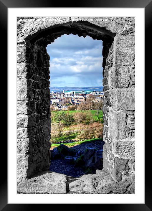 View Through St Anthonys Framed Mounted Print by Valerie Paterson