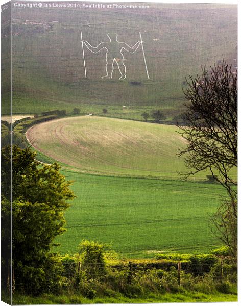 Long Man of Wilmington Canvas Print by Ian Lewis