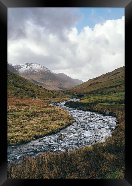 Gatesgarth Beck flowing through the Honister Pass. Framed Print by Liam Grant