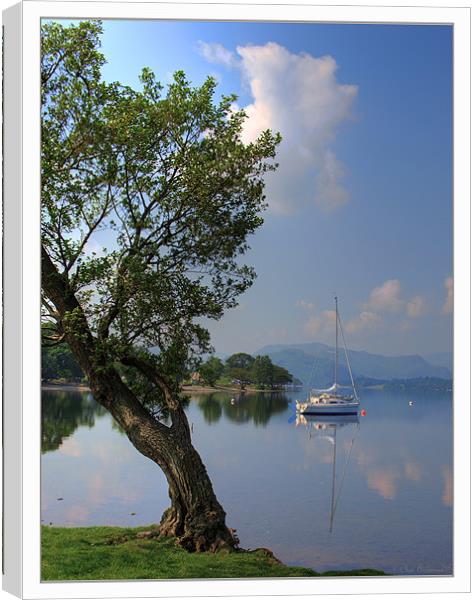 Ullswater in the morning Canvas Print by CHRIS ANDERSON
