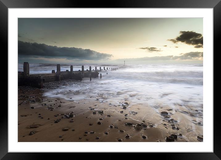 Dawn at Overstrand, Norfolk Framed Mounted Print by Stephen Mole