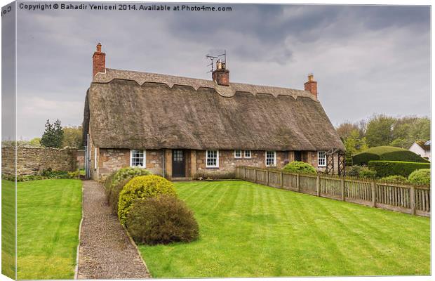 Thatched Roof Cottage Canvas Print by Bahadir Yeniceri