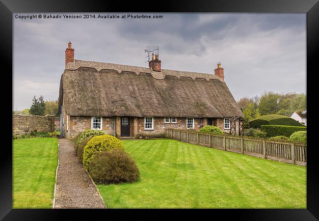 Thatched Roof Cottage Framed Print by Bahadir Yeniceri