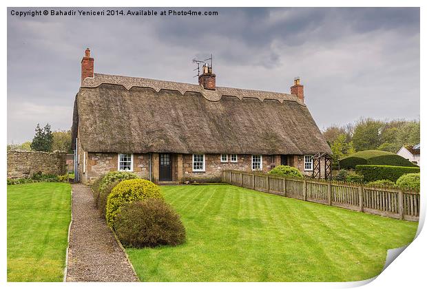Thatched Roof Cottage Print by Bahadir Yeniceri