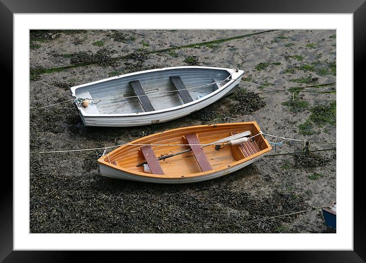 Solva Boats Framed Mounted Print by mark blower