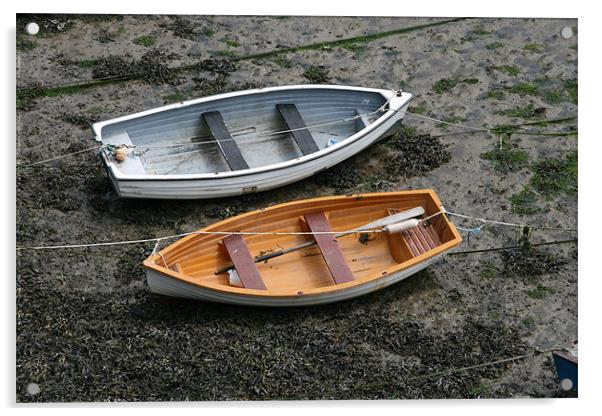 Solva Boats Acrylic by mark blower