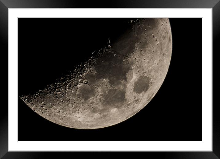 Our Beautiful Moon Framed Mounted Print by Daniel Garner